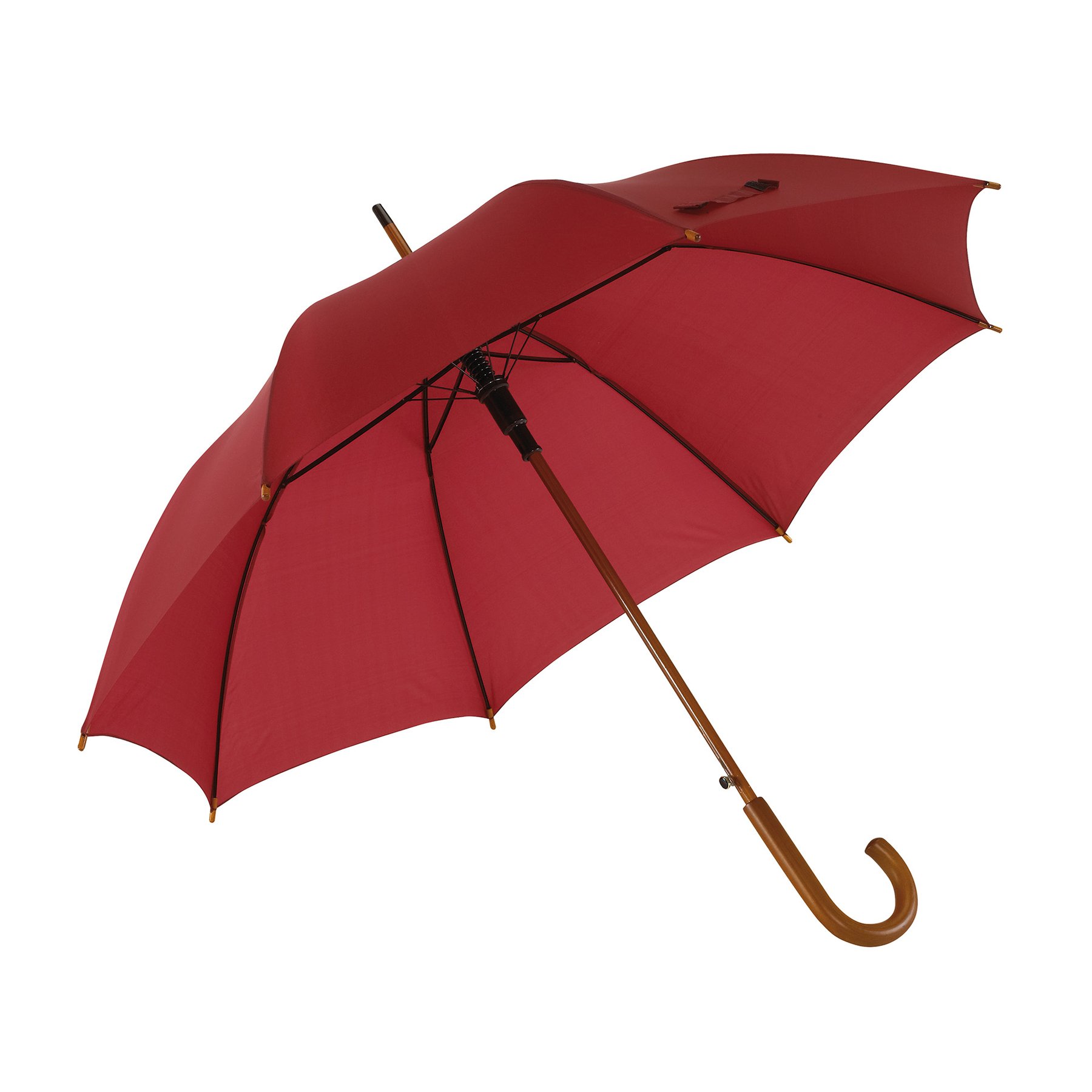 TOPS Umbrella Tango, automatic, wooden handle, burgundy
