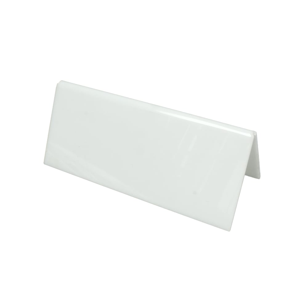 Табелка, пластмасова, 120 х 100 mm, бяла