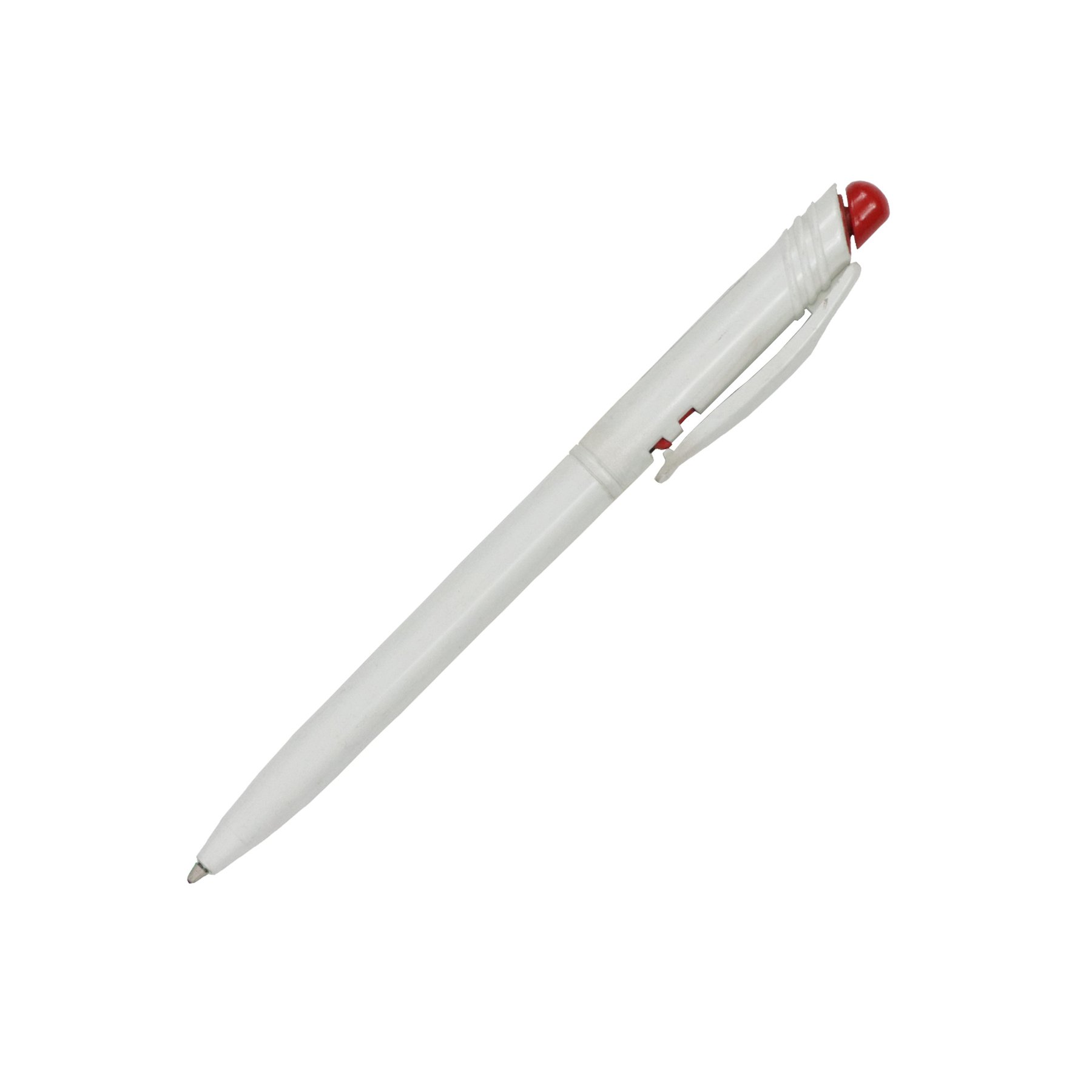 Ballpoint Pen Slim, white-red