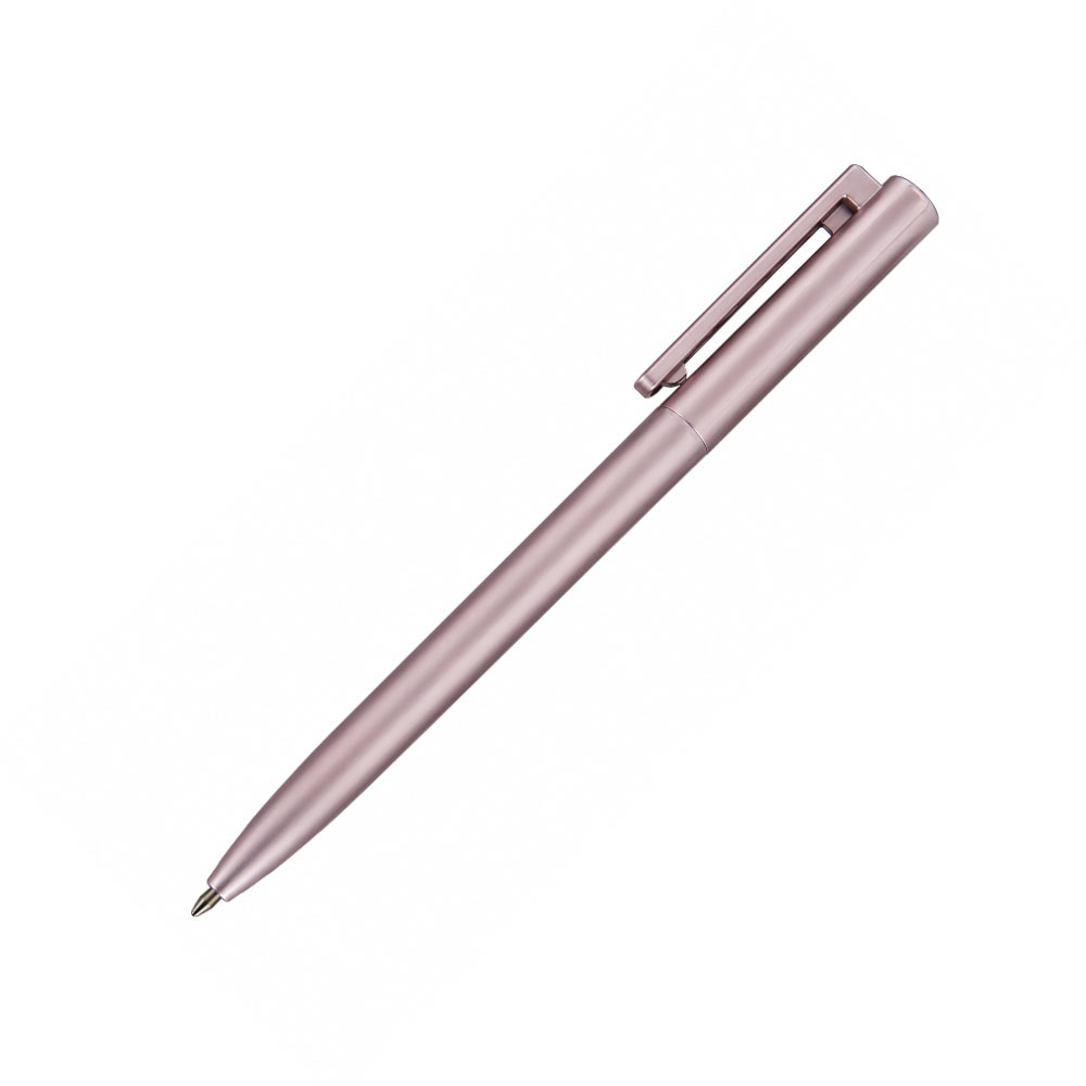 Office 1 Pearl Pen, with Clip, Plastic, Pink