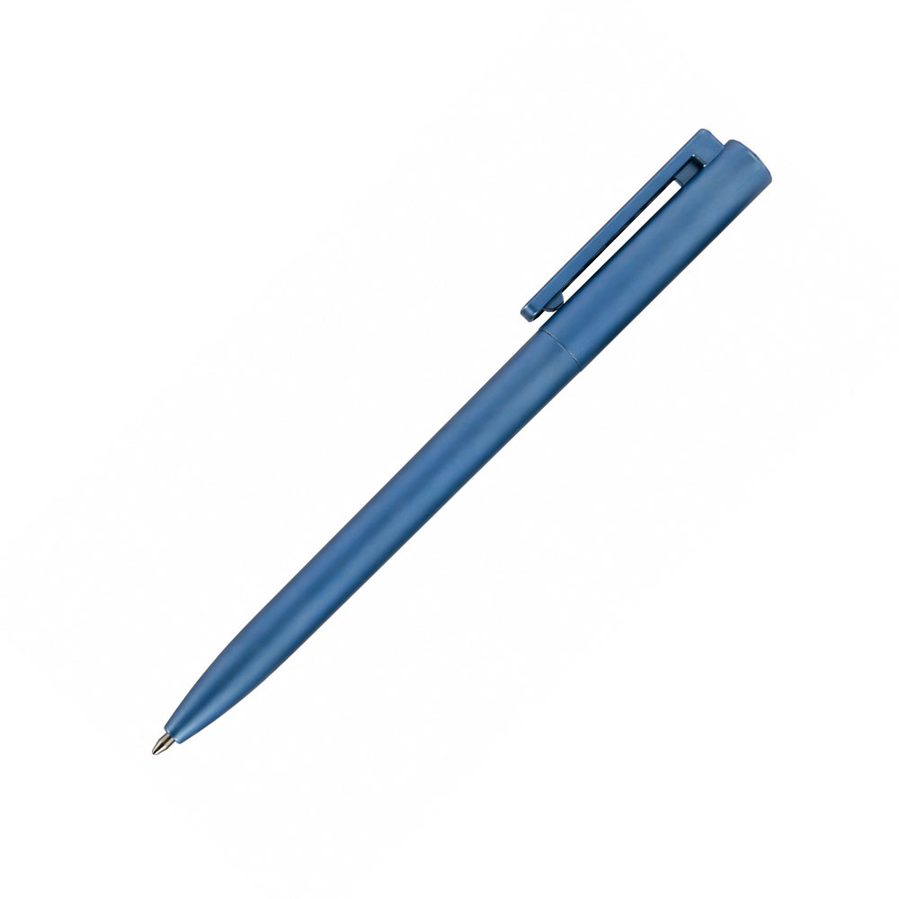 Office 1 Pearl Pen, with Clip, Plastic, Blue