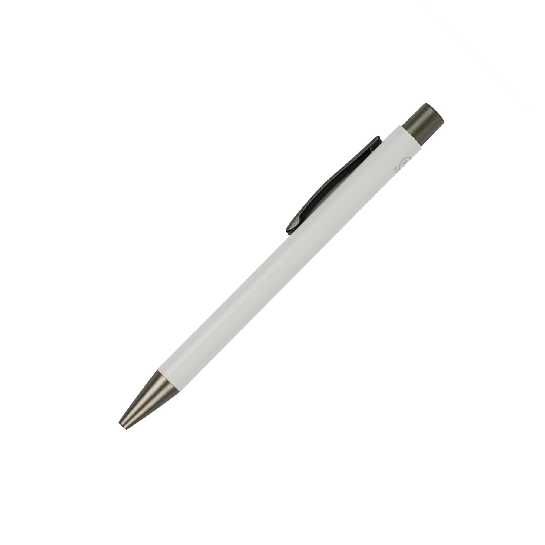 Real Ballpoint Pen, recycled aluminium, white