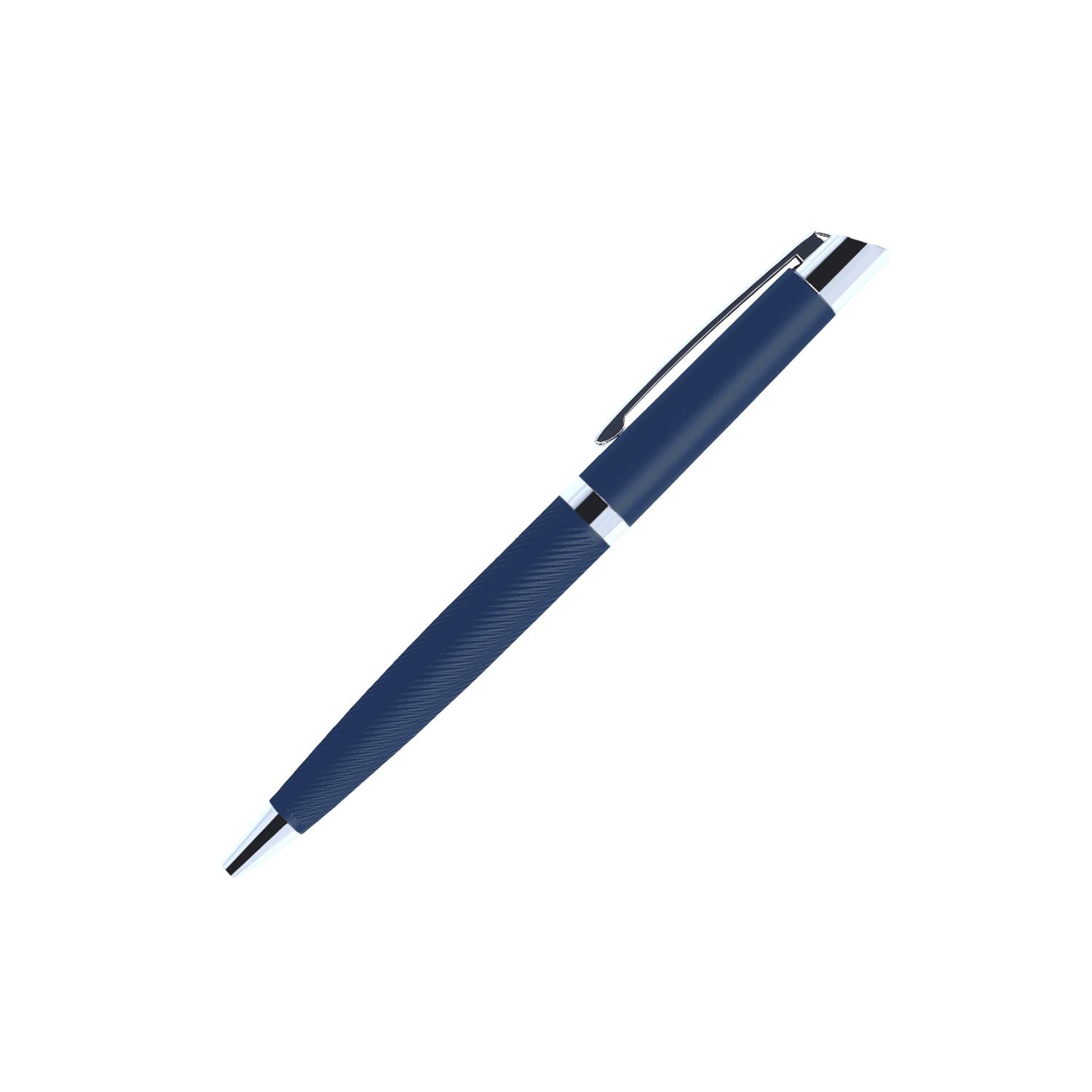 Warp ballpoint pen, metal, blue