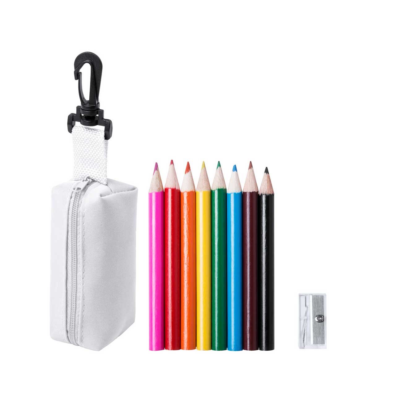 Medina Pencils, 8 colors, with sharpener, in white case