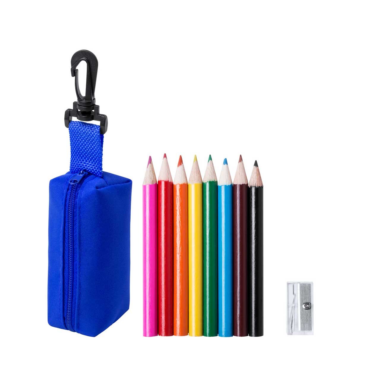 Medina Pencils, 8 colours, with sharpener, in blue case