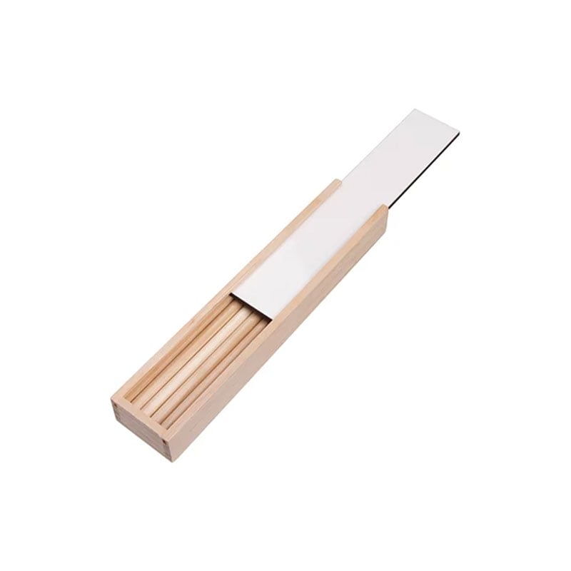 BESTSUB Wooden Box with 8 Colored Pencils