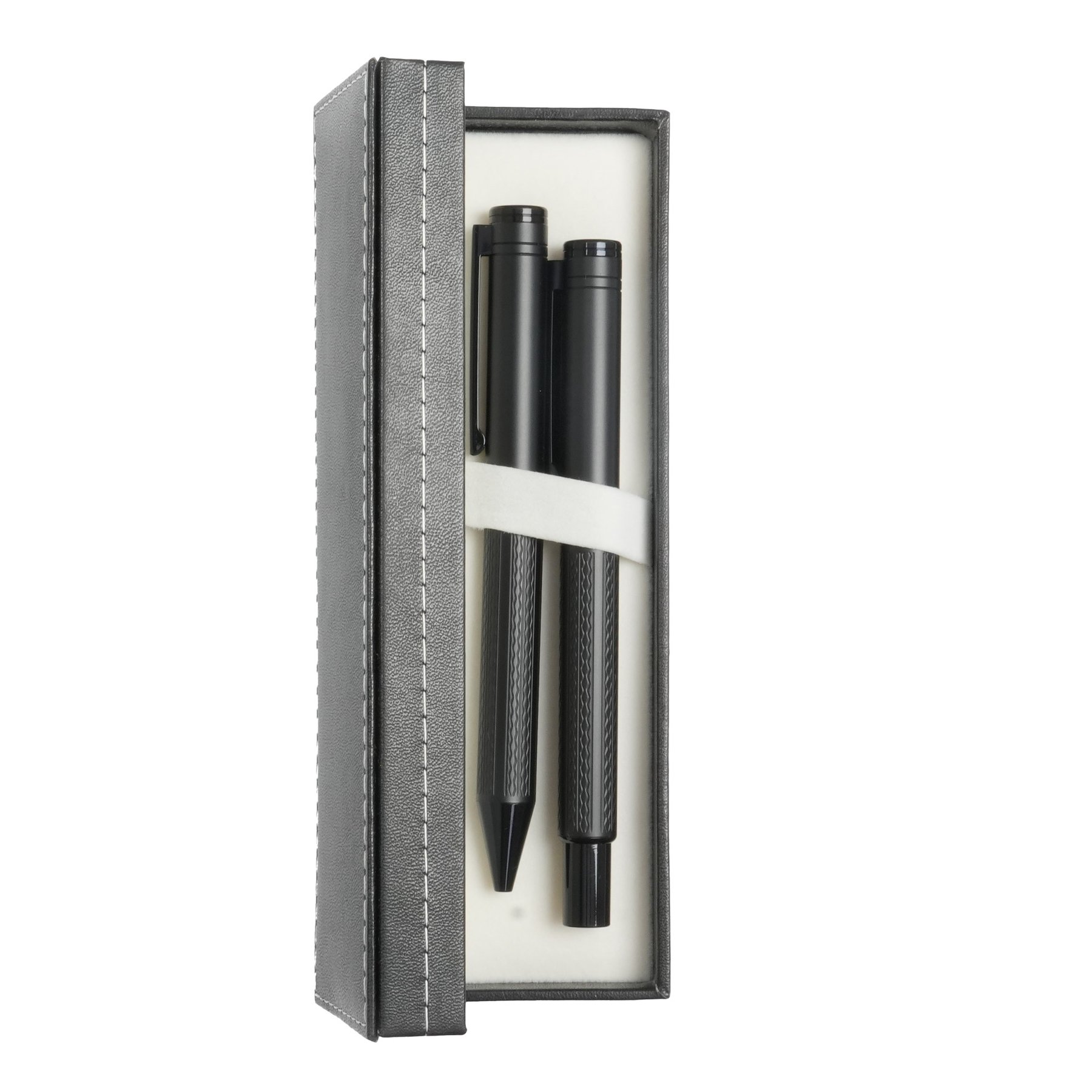 Viceroy Pen and rollerball set, metal, black