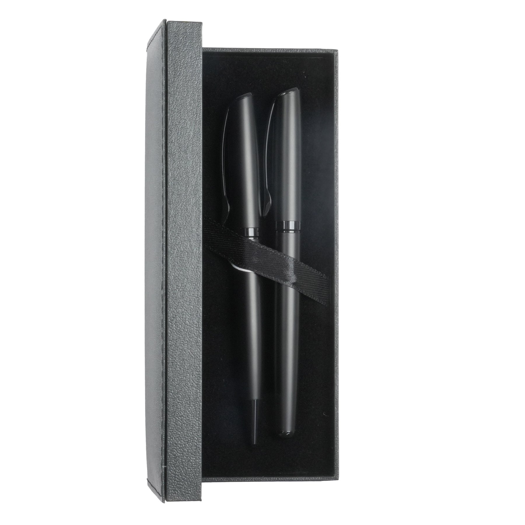 Pen and roller set Rush, metal, black