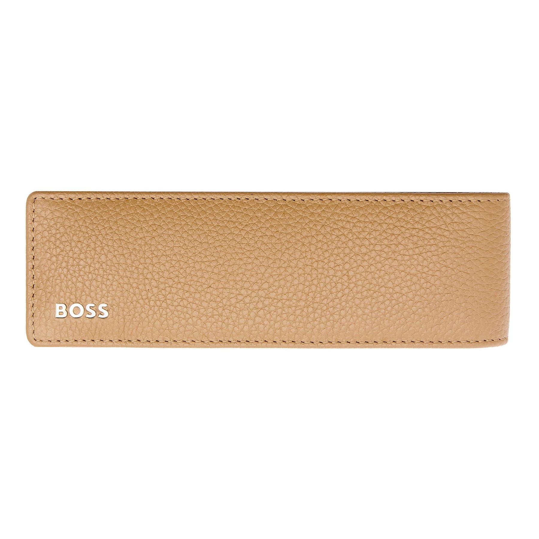 Hugo Boss Case Classic Grained, for two writing instruments, caramel