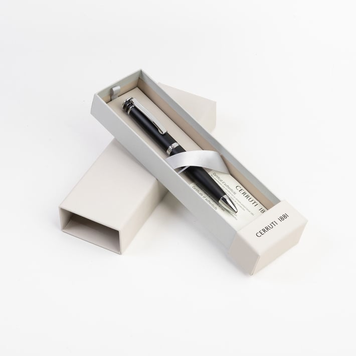 Cerruti 1881 Химикалка Abbey Diamond, в кутия, черна