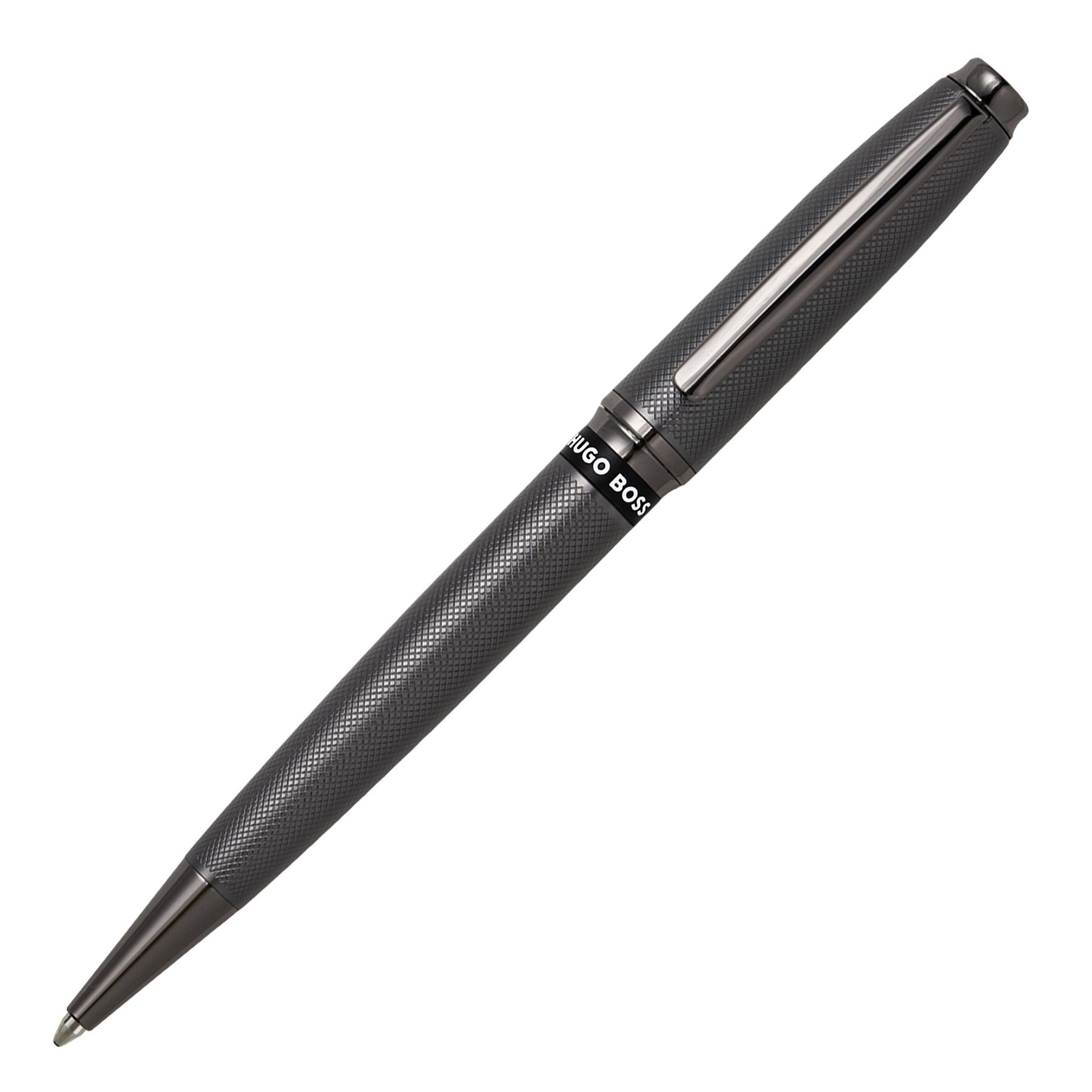 Hugo Boss Ballpoint Pen Stream, matt, in box, chrome