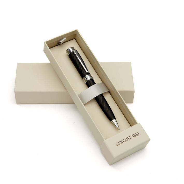 Cerruti 1881 Химикалка Zoom Diamond, в кутия, черна