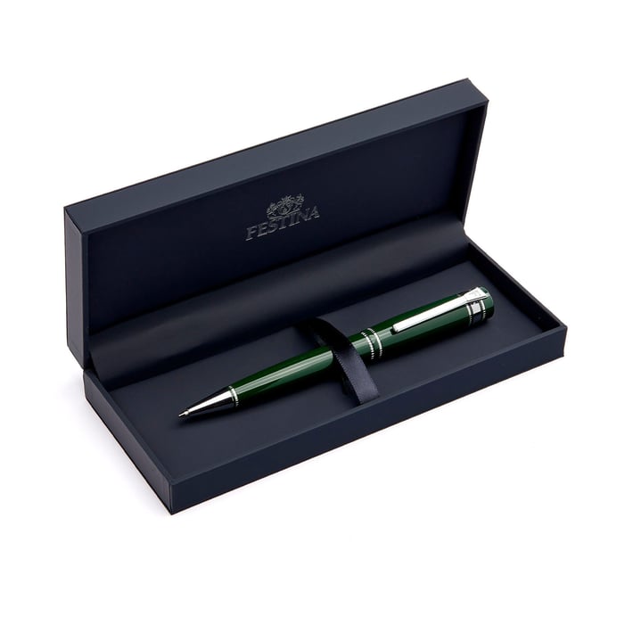 Festina Химикалка Bold Classic, в кутия, зелена