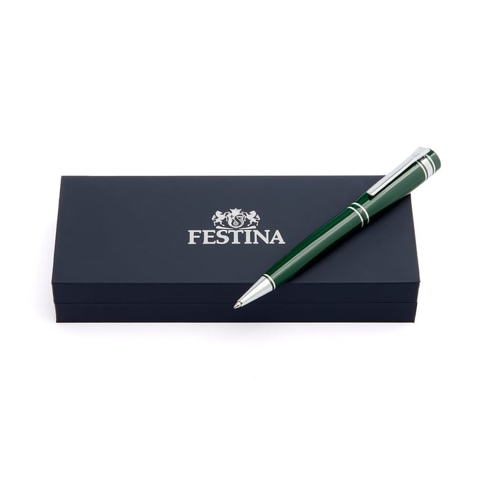 Festina Химикалка Bold Classic, в кутия, зелена