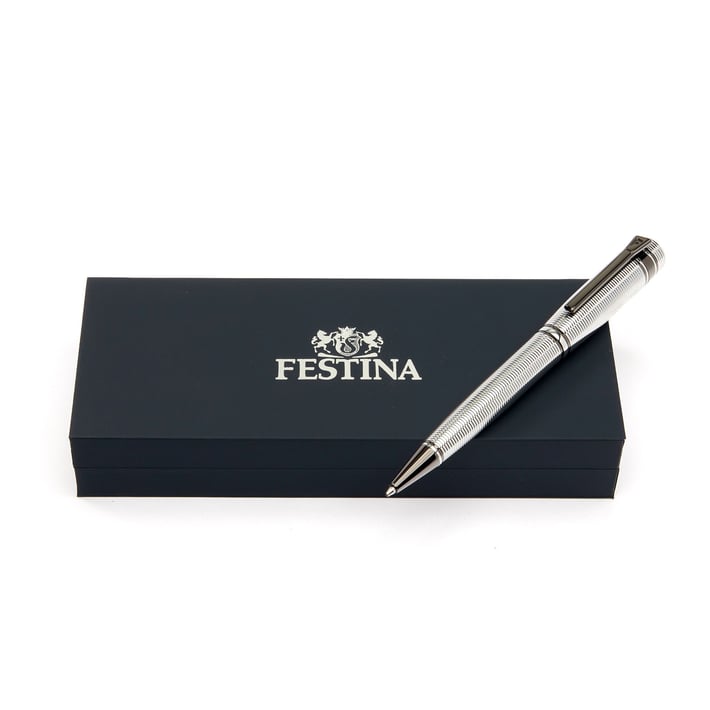 Festina Химикалка Bold Stripe, в кутия, хром