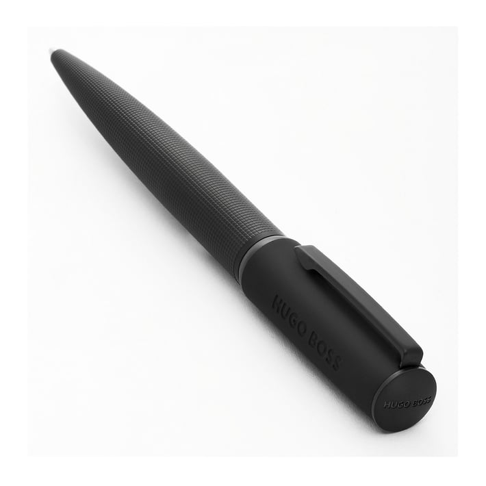 Hugo Boss Химикалка Arche Iconic, в кутия, черна