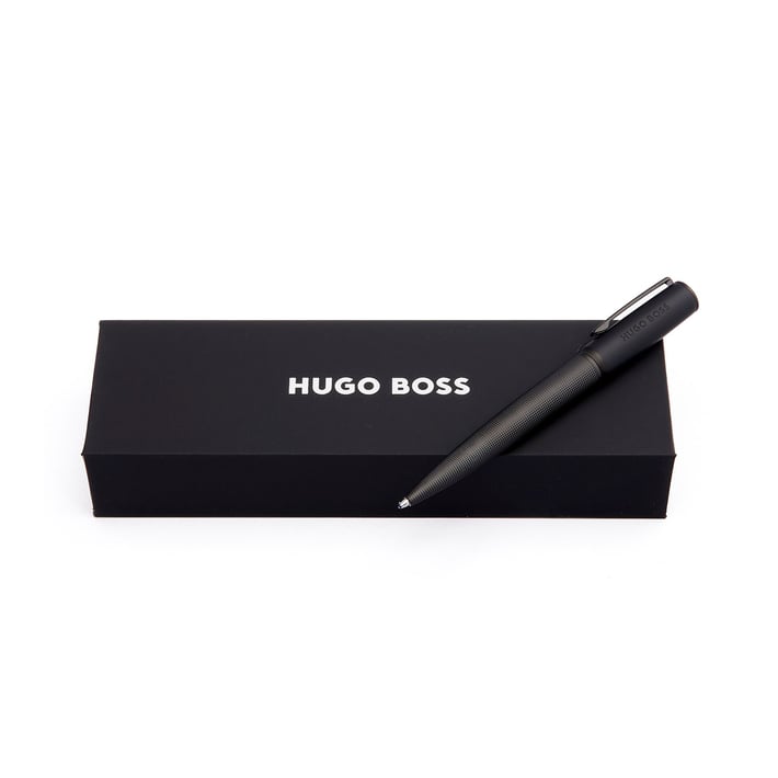 Hugo Boss Химикалка Arche Iconic, в кутия, черна