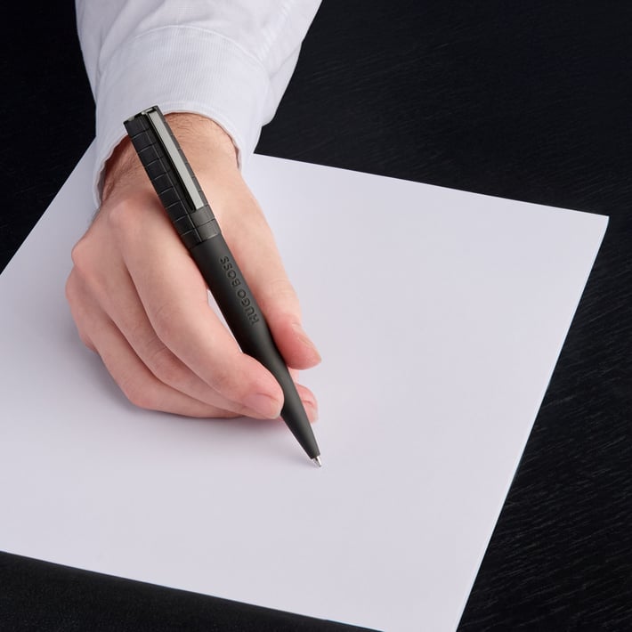 Hugo Boss Химикалка Arche Bauhaus, черна