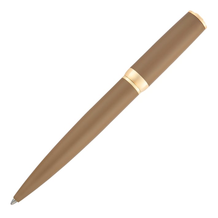 Hugo Boss Ballpoint pen Arche Double B, brown-gold