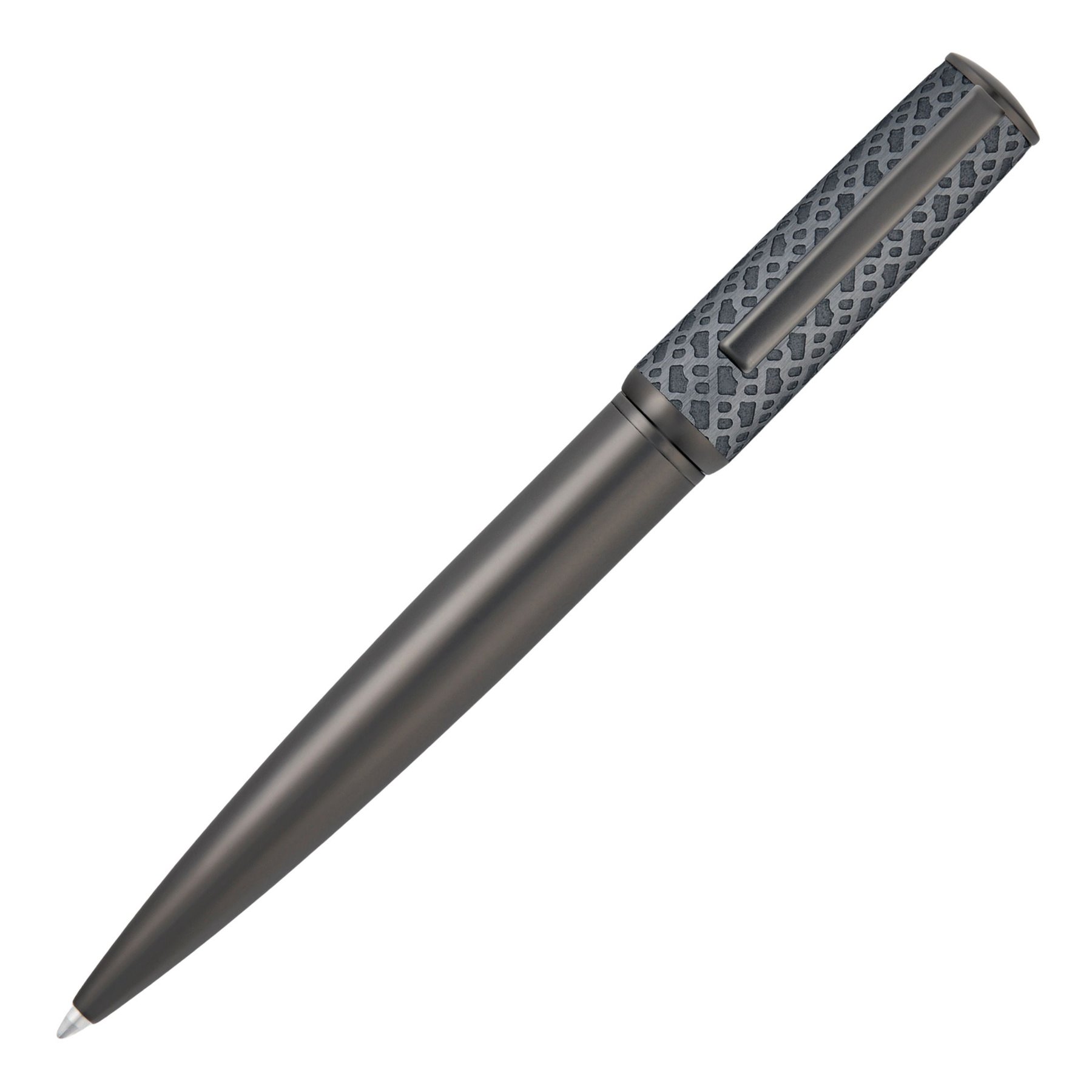 Hugo Boss Ballpoint pen Arche Monogram, dark grey