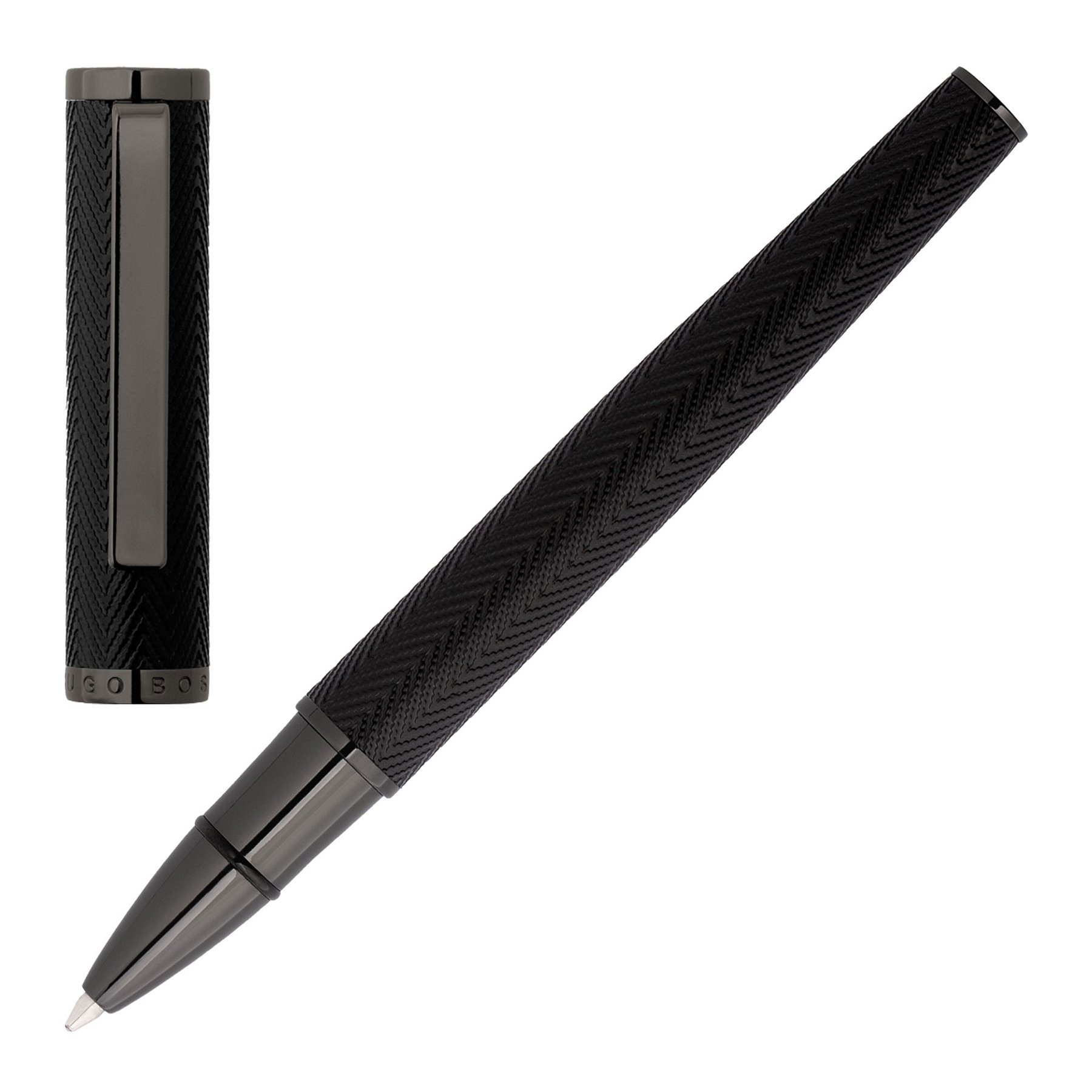 Hugo Boss Roller Pen Formation Herringbone, in box, black