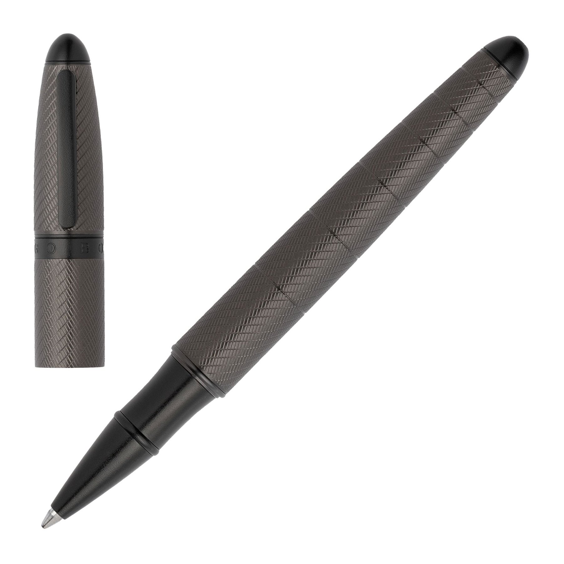 Hugo Boss Rollerball Oval, in Box, Dark Grey