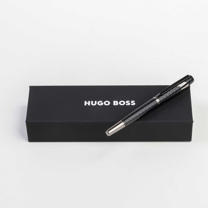 Hugo Boss Ролер Chevron, в кутия, черен