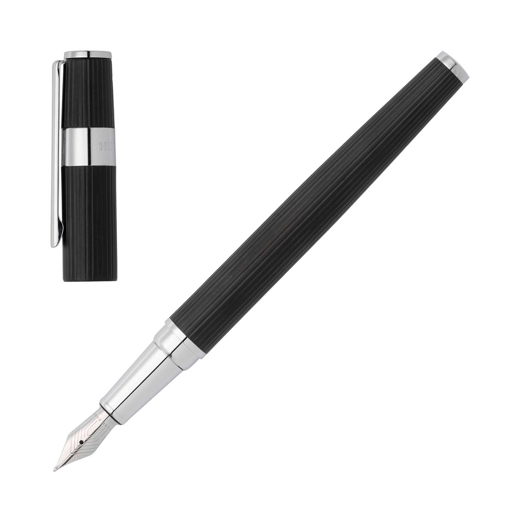 Hugo Boss Pen Gear Pinstripe, in box, black-silver