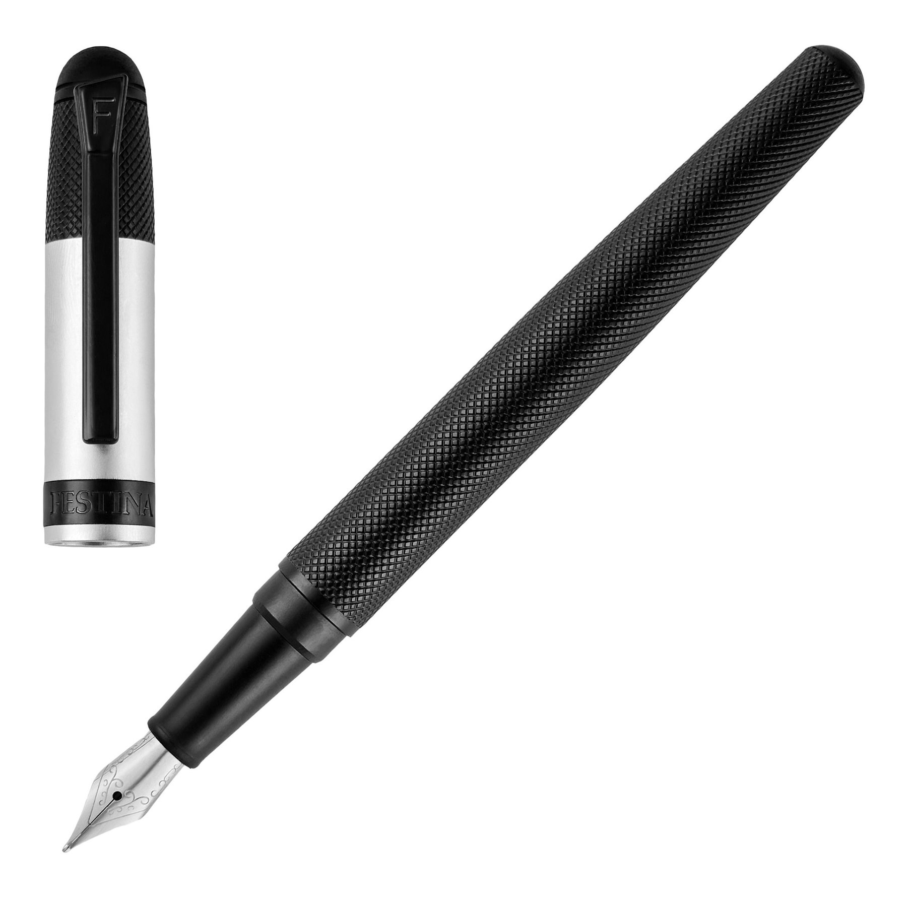 Festina Fountain pen Classicals Black, in box, silver