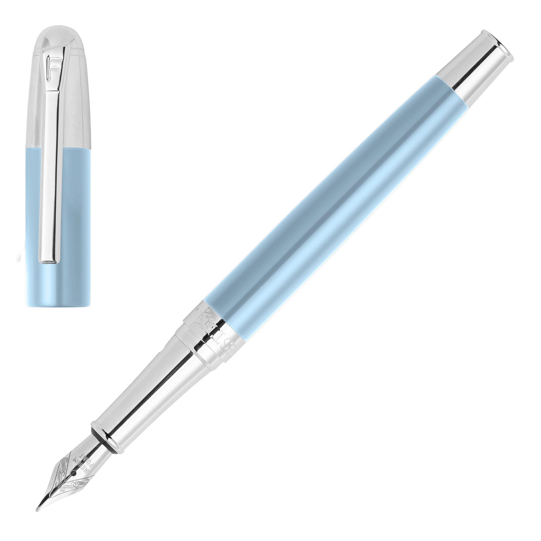 Festina Fountain pen Classicals Chrome, in box, light blue
