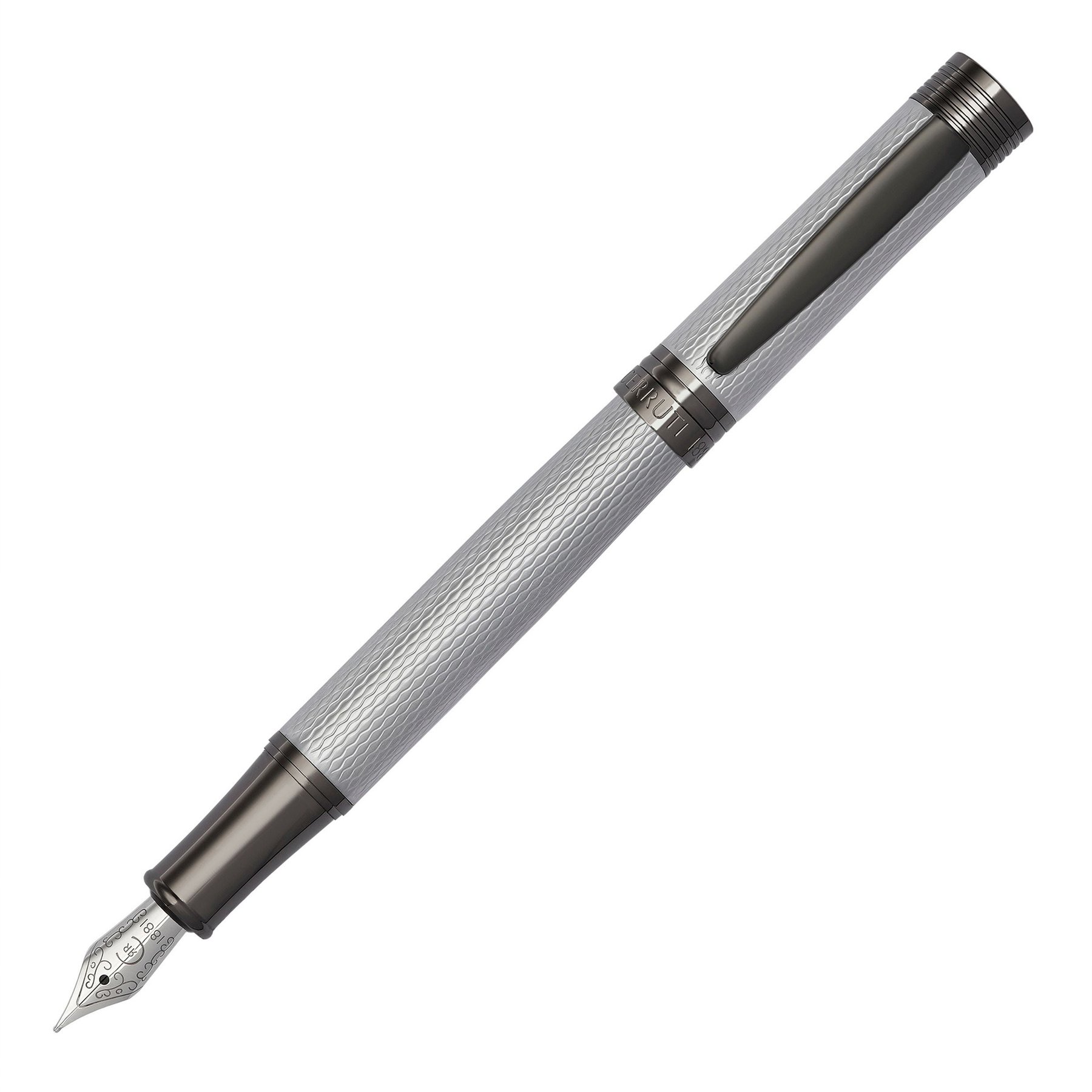 Cerruti 1881 Fountain pen Zoom Diamond, in box, chrome