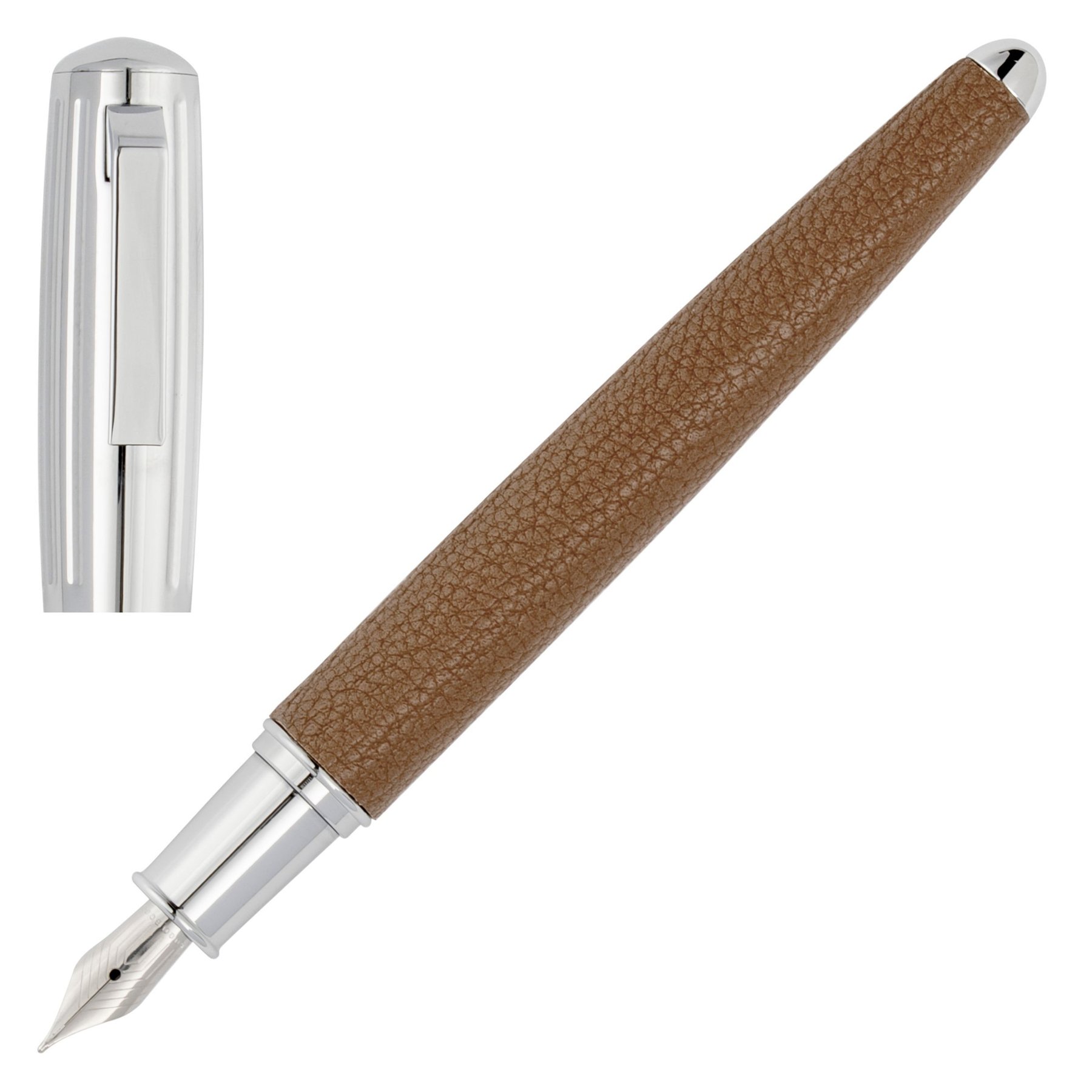 Fountain pen Hugo Boss Pure Iconic, in box, caramel