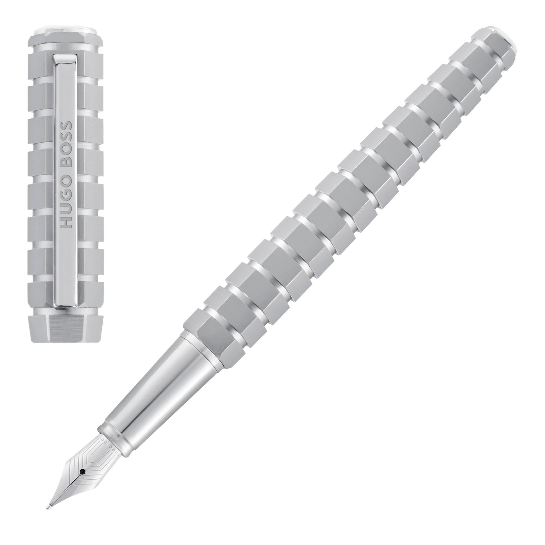 Hugo Boss Fountain pen Nexus Limited Edition, silver