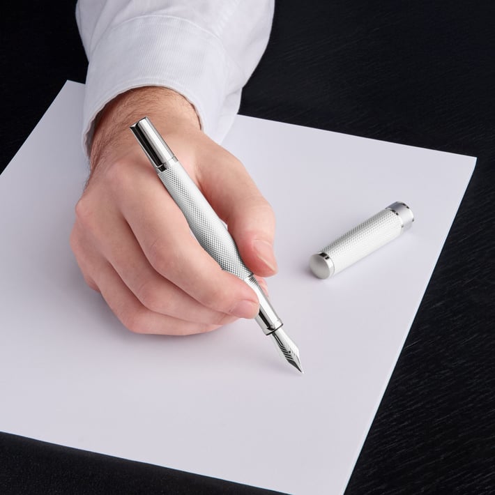 Hugo Boss Писалка Totem, сребриста