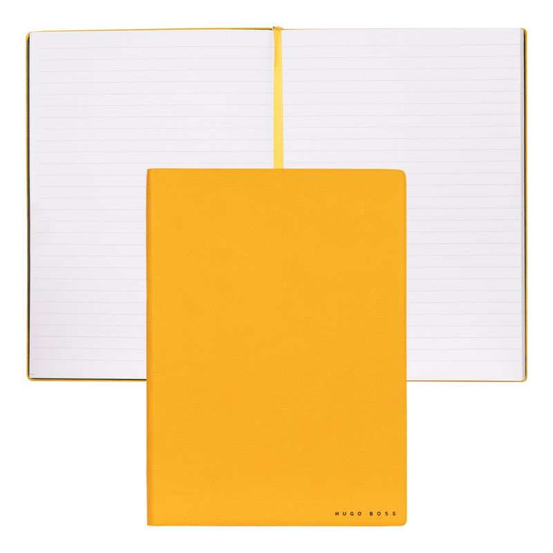 Hugo Boss Notebook Essential Storyline, ruled, A5, yellow