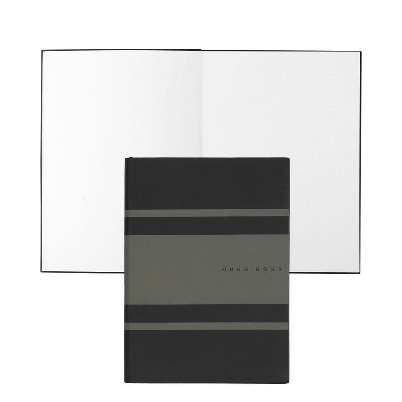 Hugo Boss Notebook Essential Gear Matrix, dotted, A5, dark green