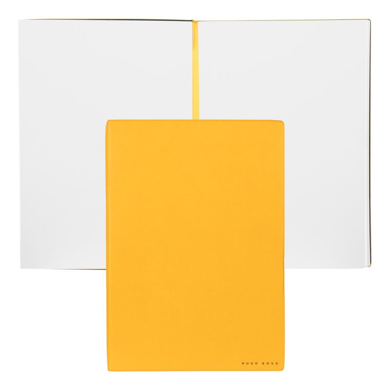 Hugo Boss Notebook Essential Storyline, blank pages, B5, yellow