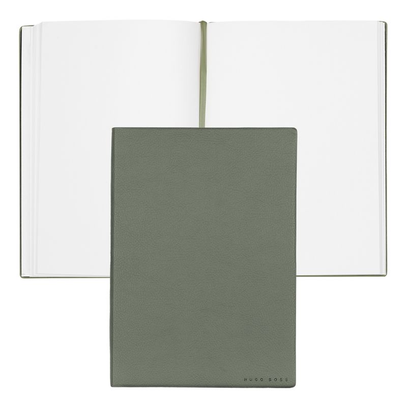 Hugo Boss Notebook Essential Storyline, blank pages, A5, dark green