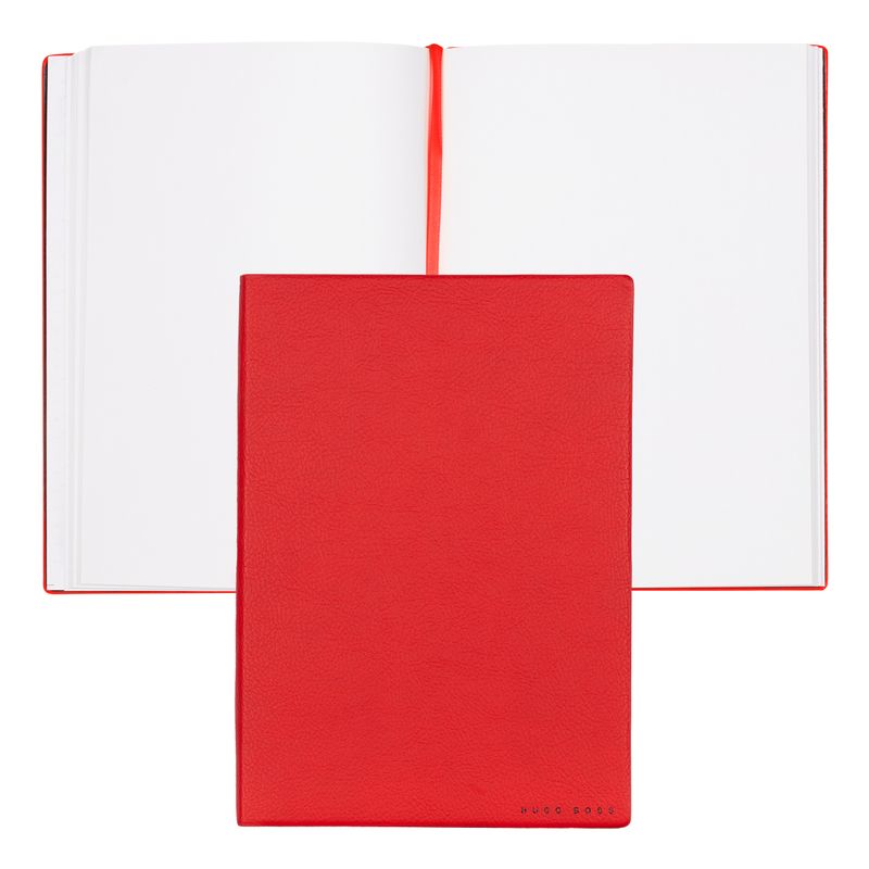 Hugo Boss Notebook Essential Storyline, blank pages, A5, red
