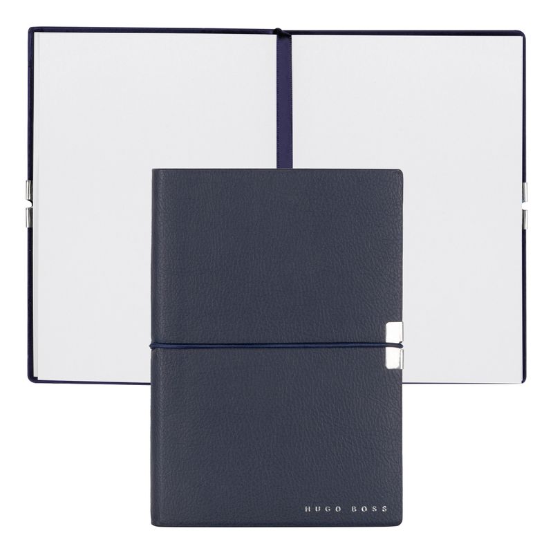 Hugo Boss Notebook Elegance Storyline, blank pages, A6, dark blue
