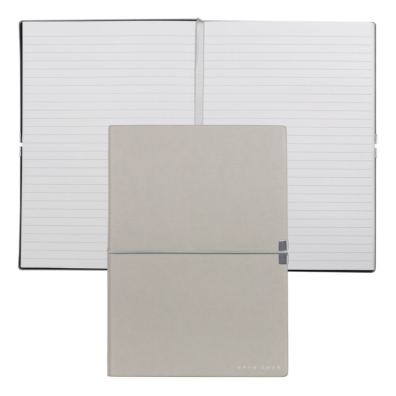 Hugo Boss Notebook Elegance Storyline, lined, A5, grey