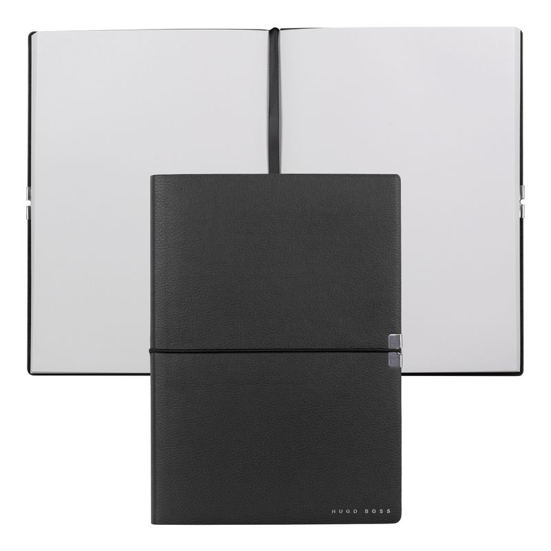 Hugo Boss Notebook Elegance Storyline, blank pages, A5, black