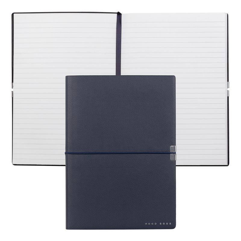 Hugo Boss Notebook Elegance Storyline, ruled, A5, dark blue
