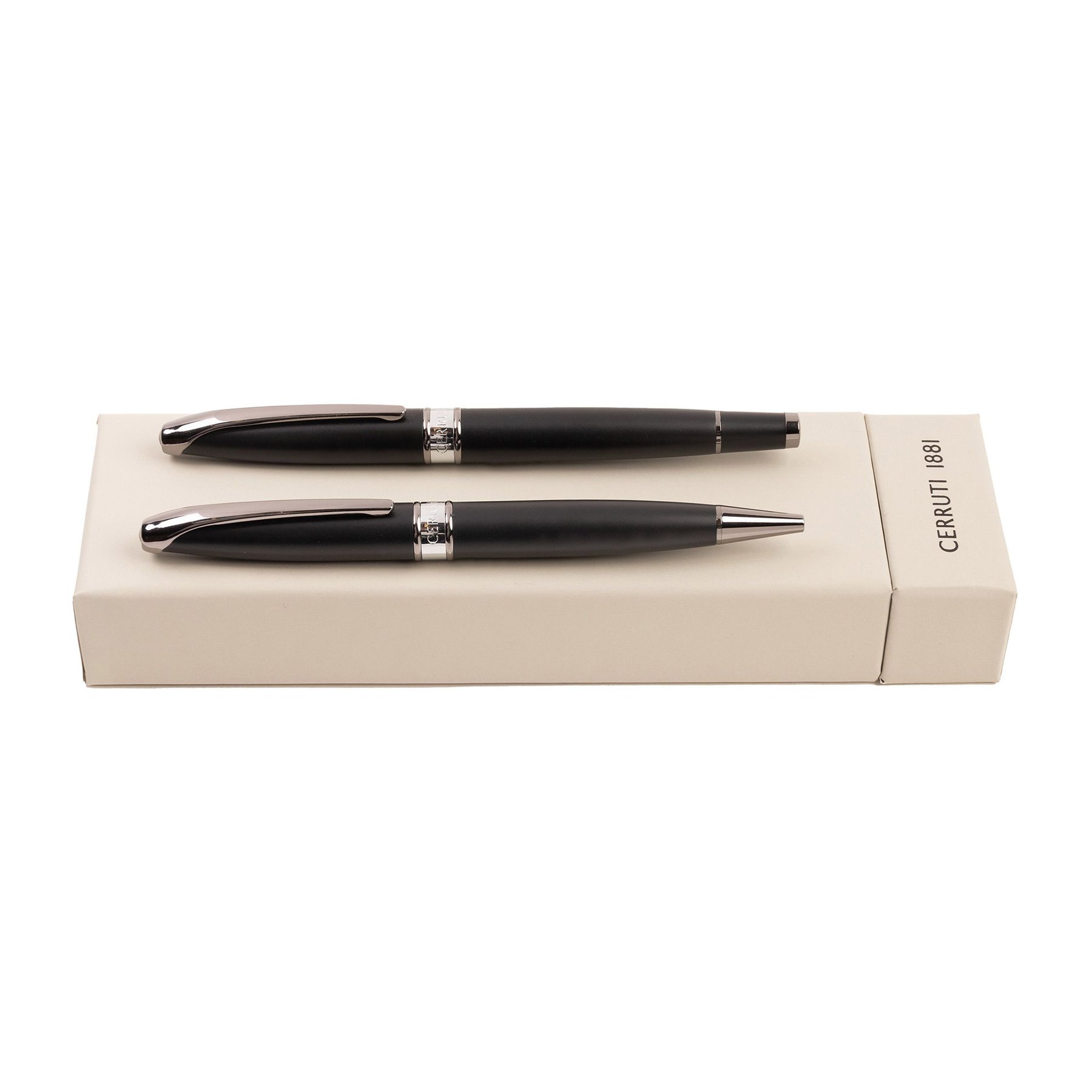 Cerruti 1881 Pen & Rollerball Set Abbey, in box, black