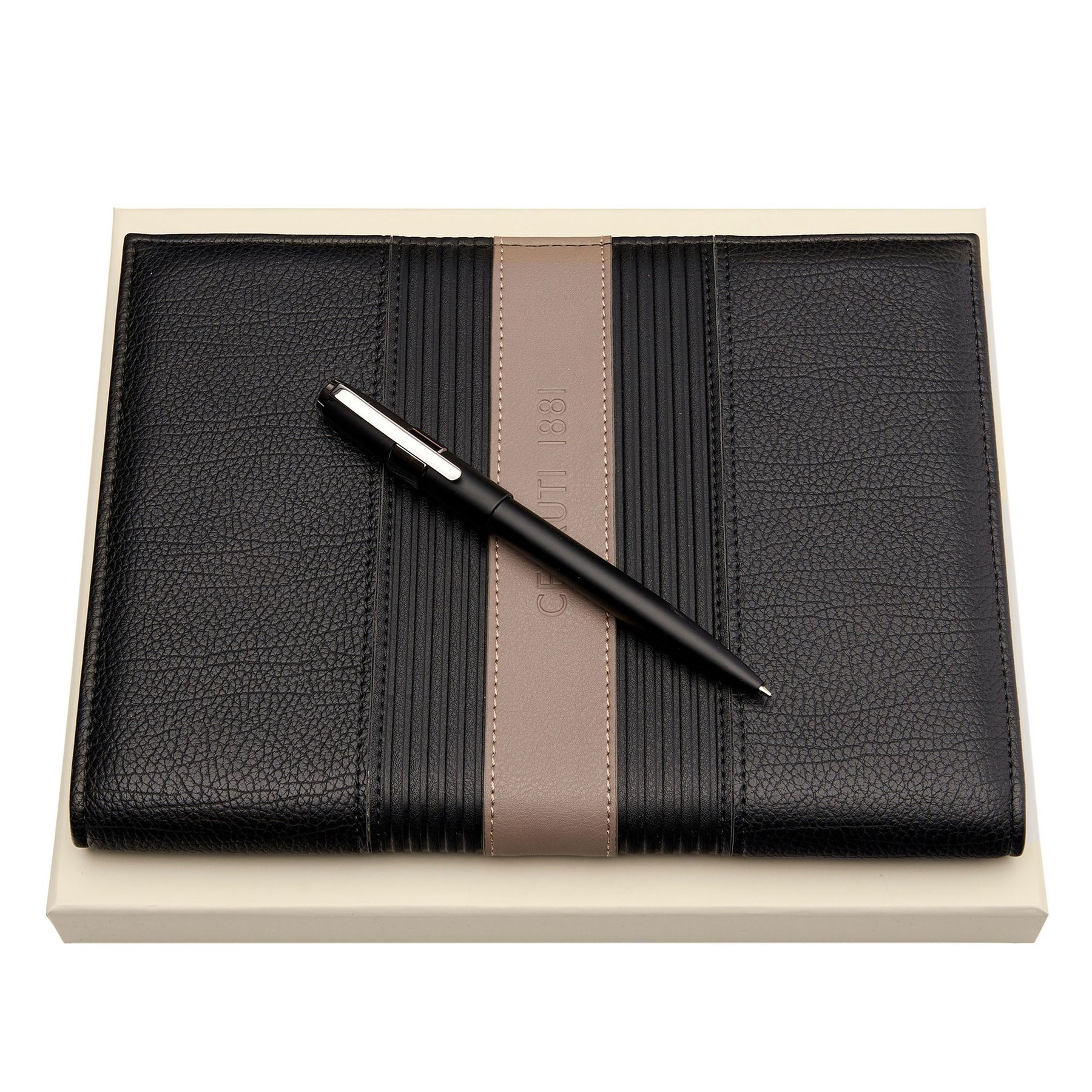 Cerruti 1881 Pen and folder set Brick, A5, black