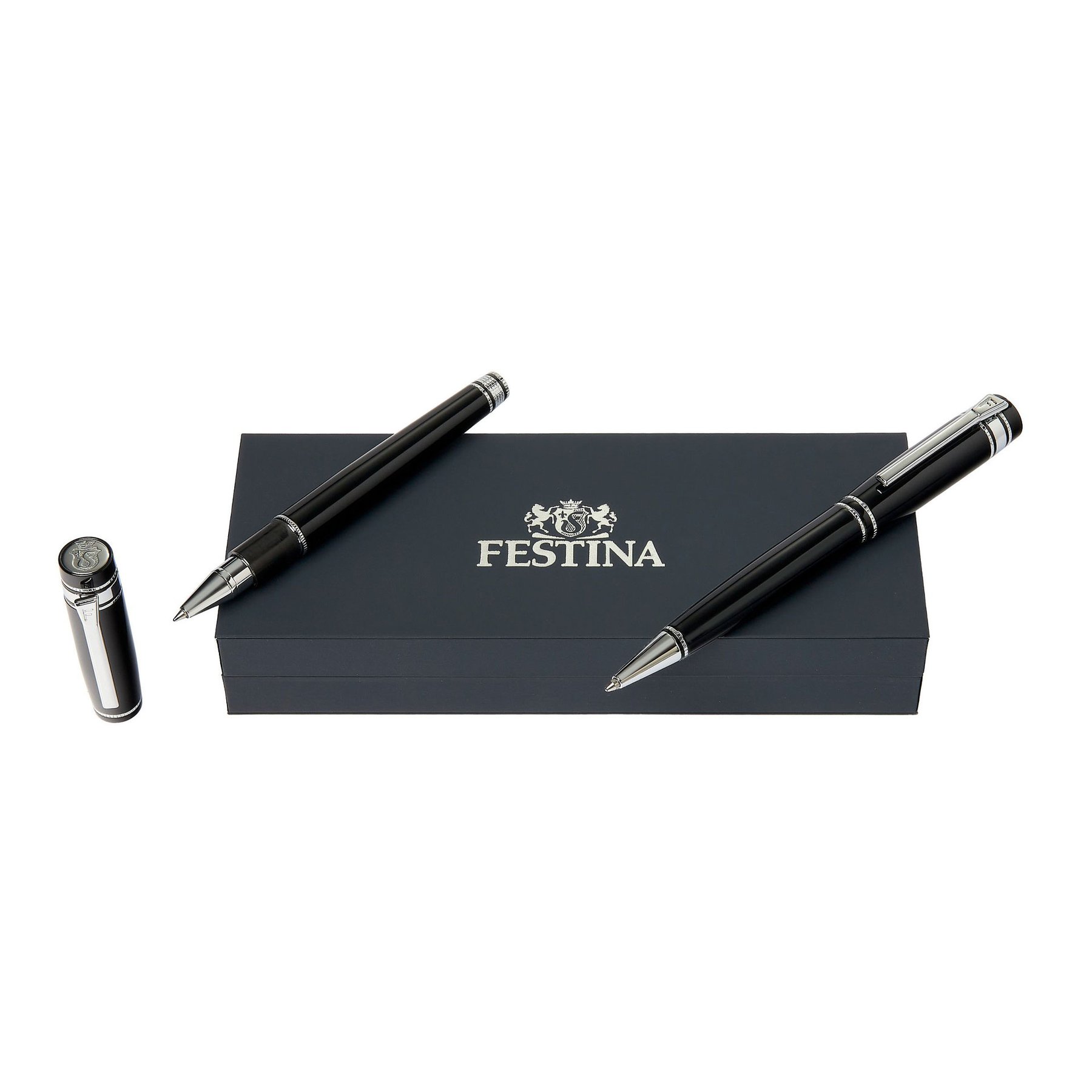 Festina Rollerball & Ballpoint Set Bold Classic, in box, black