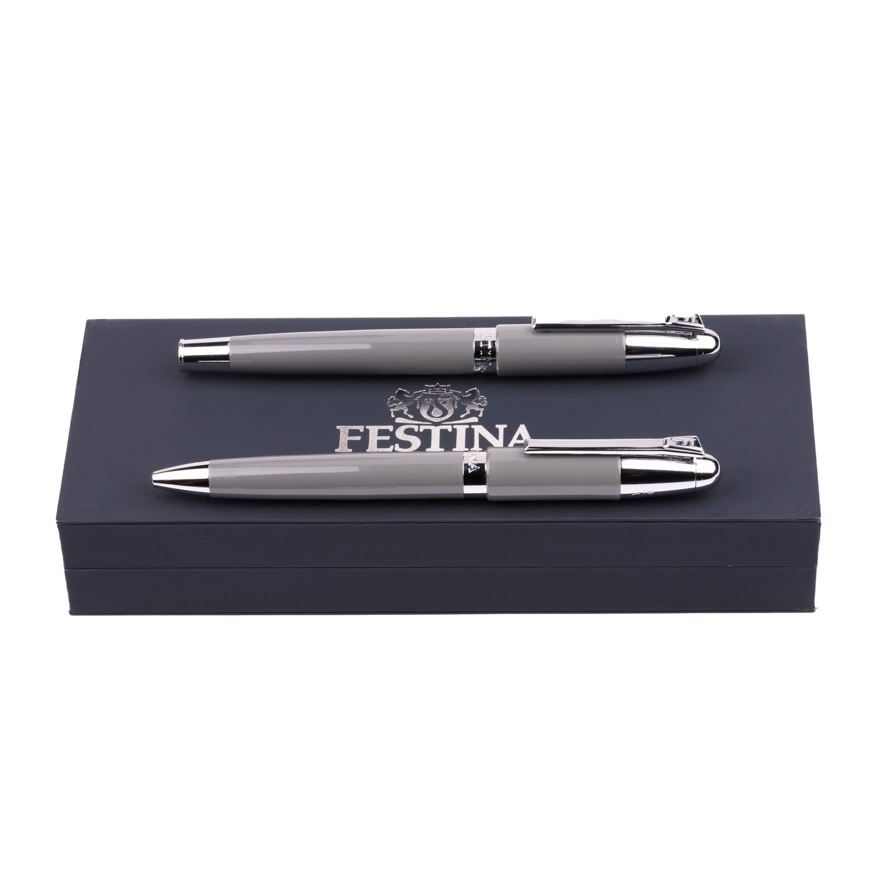 Festina Pen and ballpoint pen set Classicals Chrome, in box, gray
