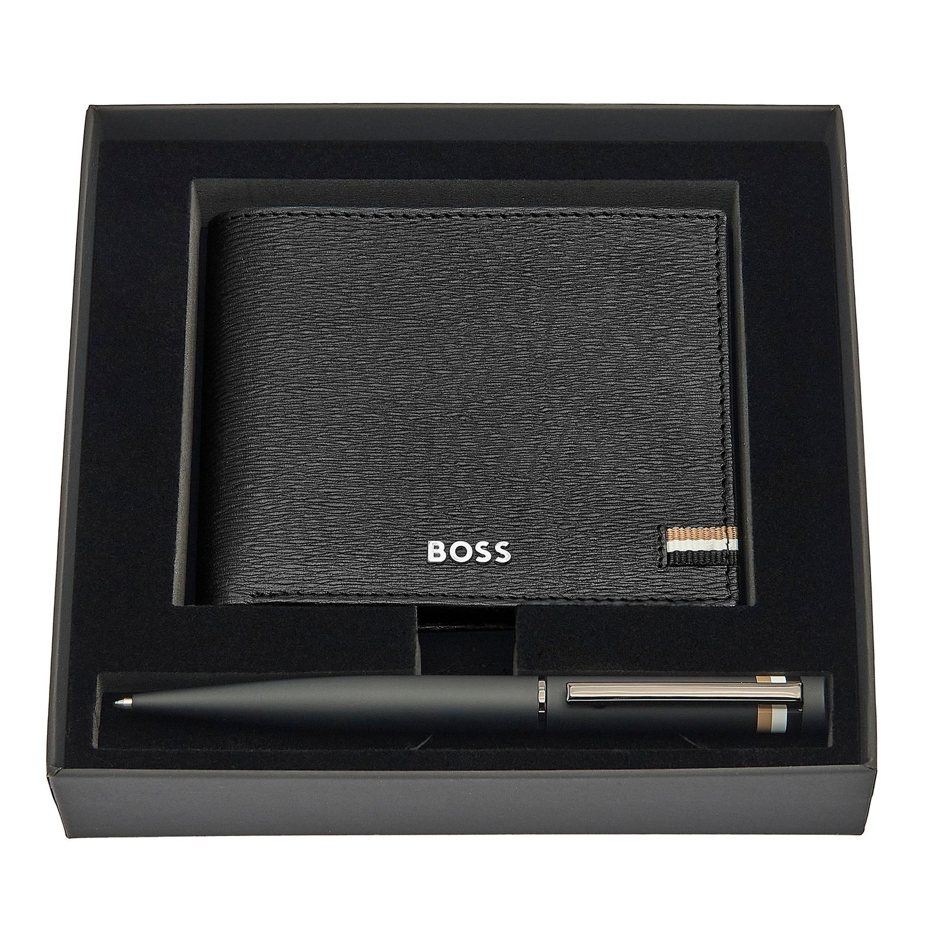 Hugo Boss Wallet and pen set Iconic, black