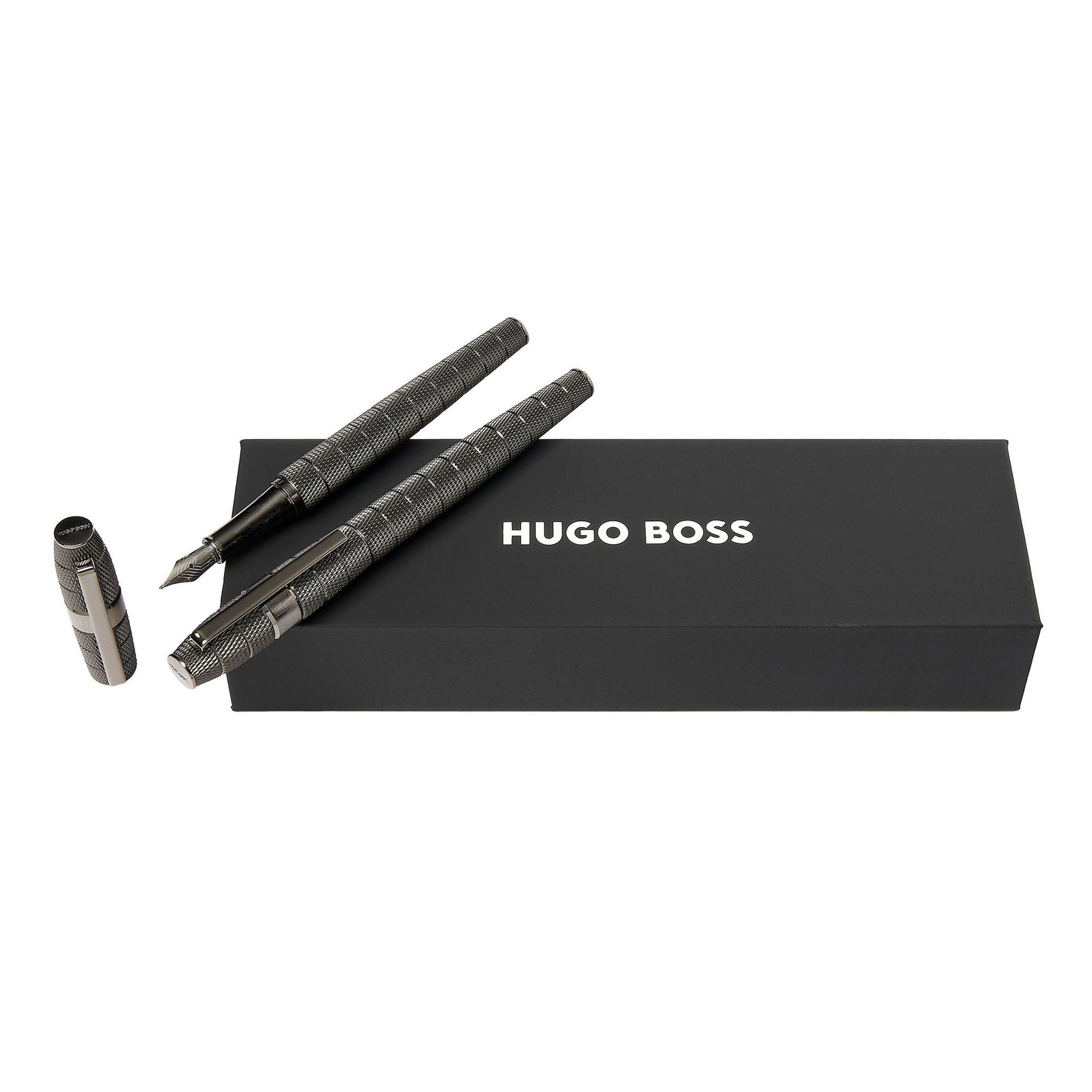 Hugo Boss Pen and roller set Quantum, in box, chrome