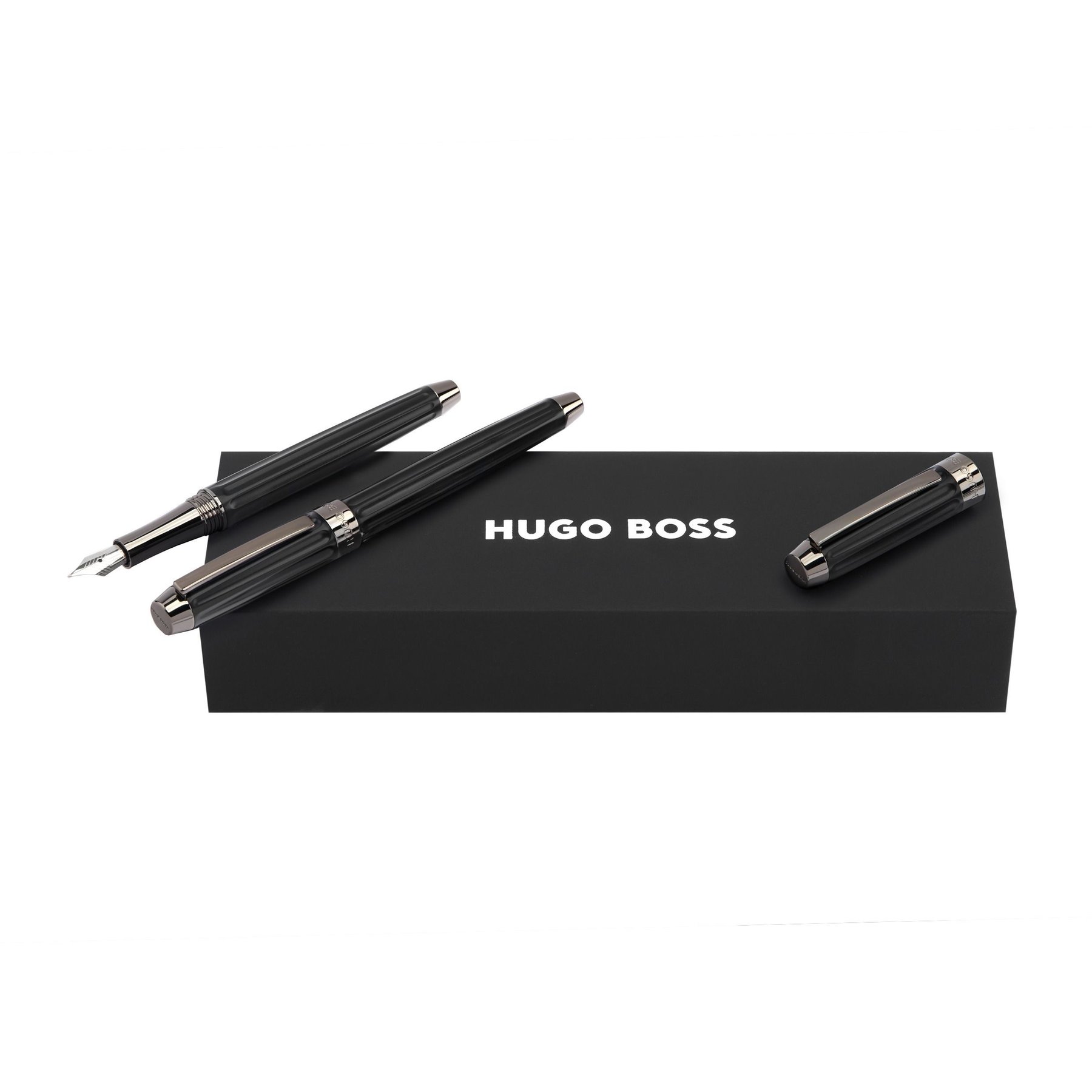 Hugo Boss Set pen and rollerball Beam, in box, black